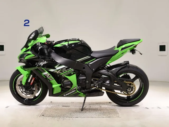 Kawasaki ZX-10RA 2016, black | green, фото 2