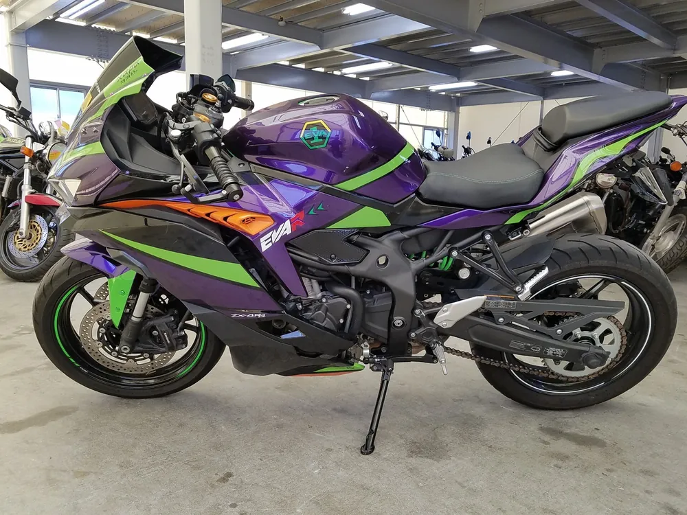 Kawasaki ZX-4R SE 2023, фиолетовый, фото 2
