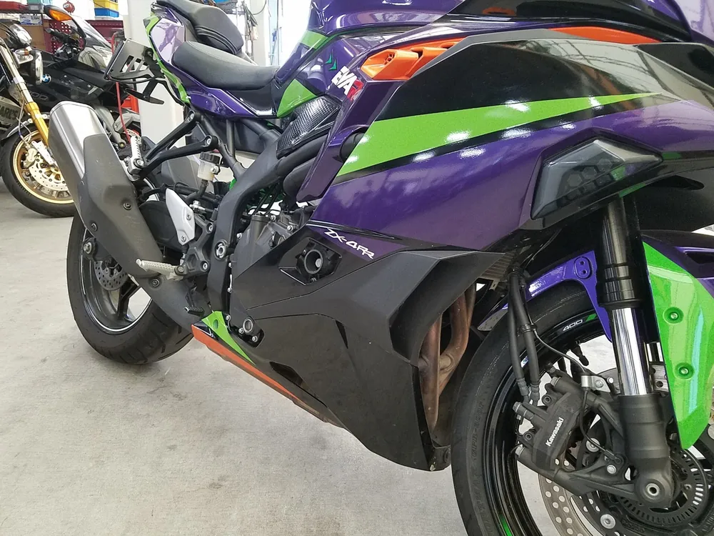 Kawasaki ZX-4R SE 2023, фиолетовый, фото 7