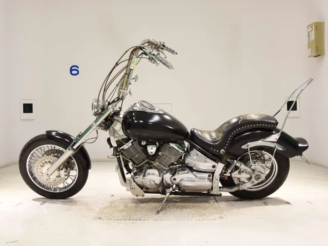 Yamaha Dragstar 1100 2003, matt black, фото 2