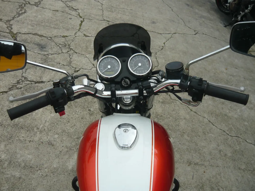 Kawasaki Estrella, белый, оранжевый, фото 3