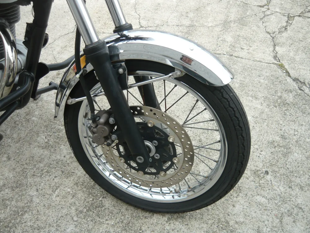 Kawasaki Estrella, белый, оранжевый, фото 6