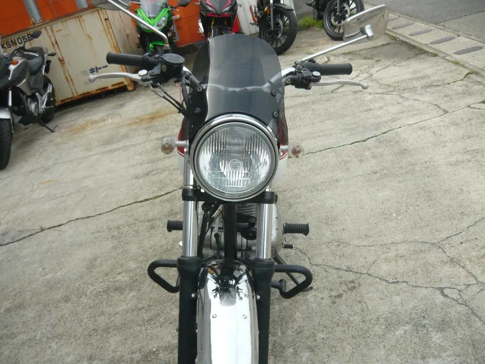 Kawasaki Estrella, белый, оранжевый, фото 7