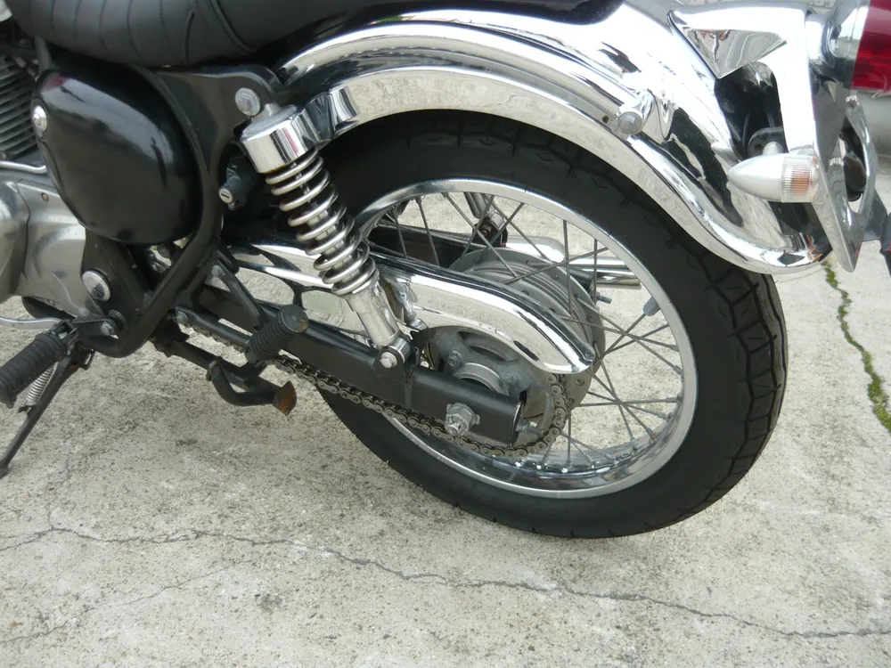 Kawasaki Estrella, белый, оранжевый, фото 9