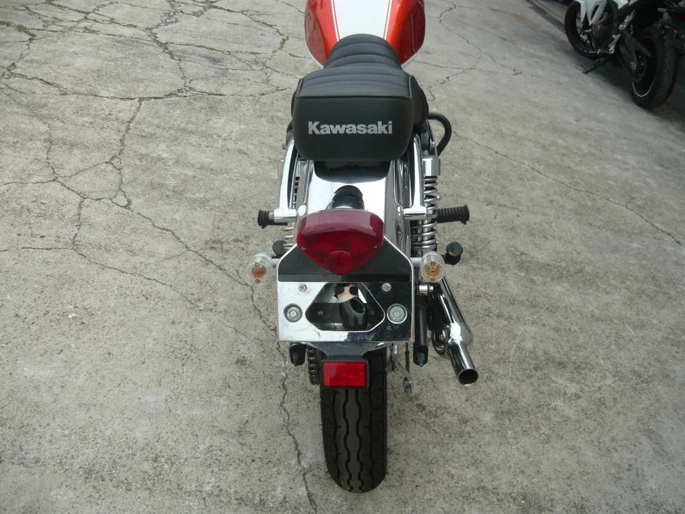 Kawasaki Estrella, белый, оранжевый, фото 10
