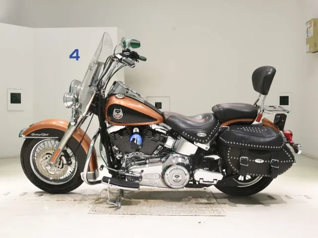 Harley-Davidson FLSTC1580 2008, black | orange, фото 2