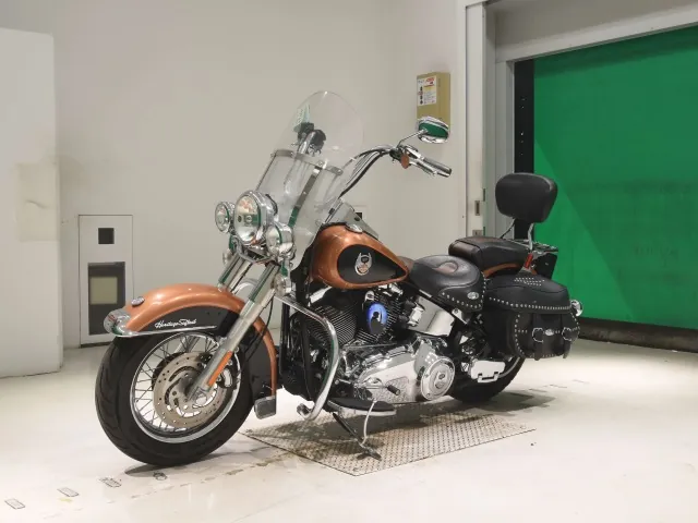Harley-Davidson FLSTC1580 2008, black | orange, фото 4