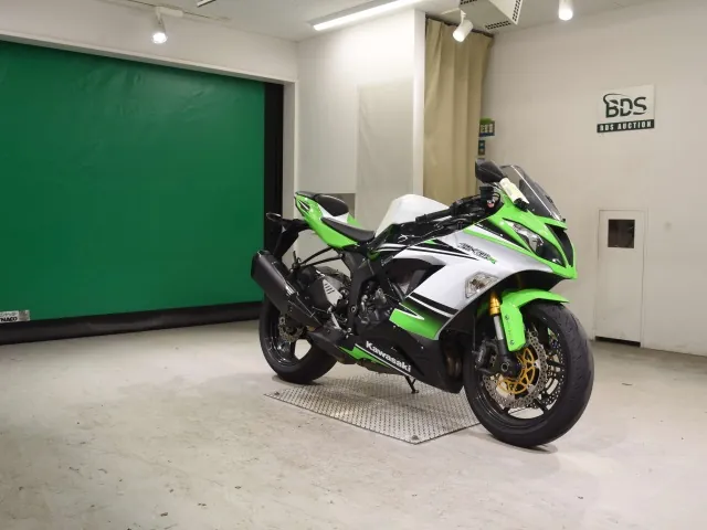 Kawasaki ZX-6R 2015, white | green, фото 3