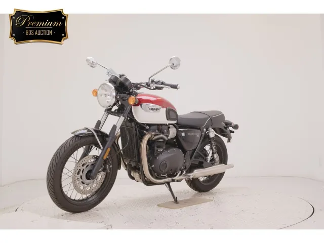 Triumph Bonneville T100 2022, white | red, фото 4