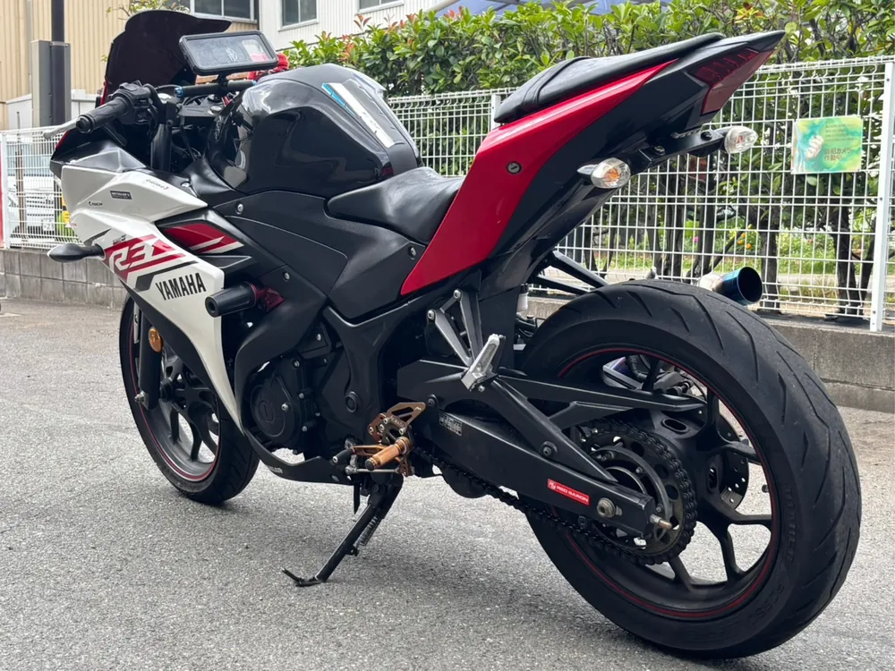Yamaha MT-03 2015, black / white / red, фото 5