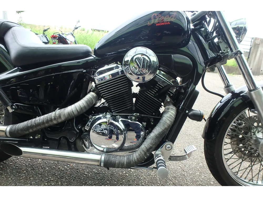 Honda Steed 400 2000, чёрный, фото 6