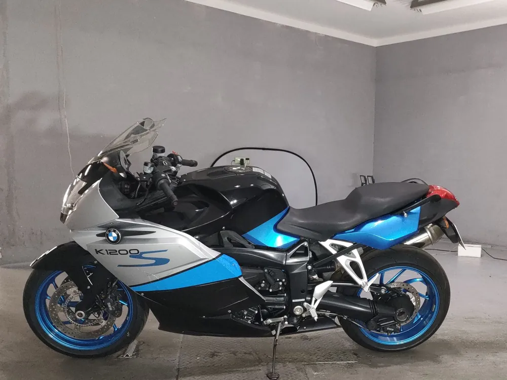 BMW K1200S 2008, silver / blue, фото 2