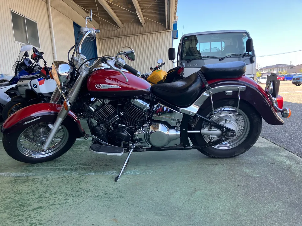 Yamaha Drag Star 400 Classic 2004, red / purple, фото 2