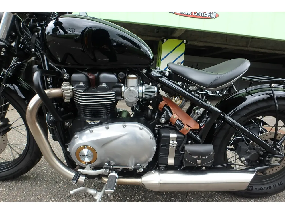 Triumph Bonneville Bo Bar 2017, чёрный, фото 14