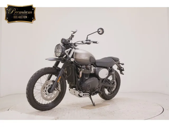 Triumph Street Scrambler 2021, matt gun, фото 4