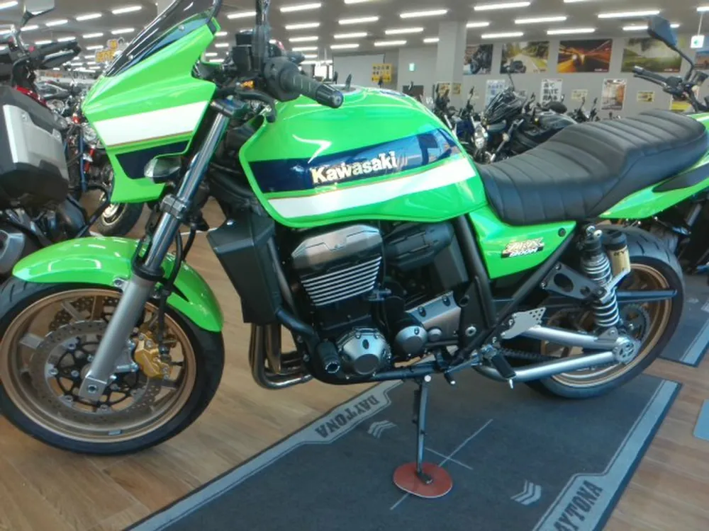 Kawasaki ZRX1200DAEG 2012, white / lime / blue, фото 2