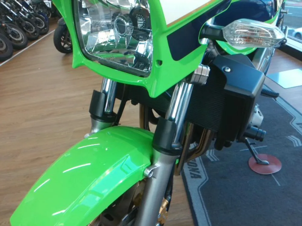 Kawasaki ZRX1200DAEG 2012, white / lime / blue, фото 4