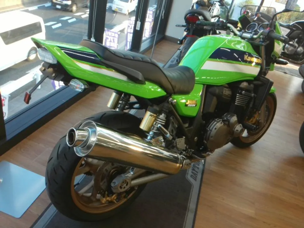 Kawasaki ZRX1200DAEG 2012, white / lime / blue, фото 5
