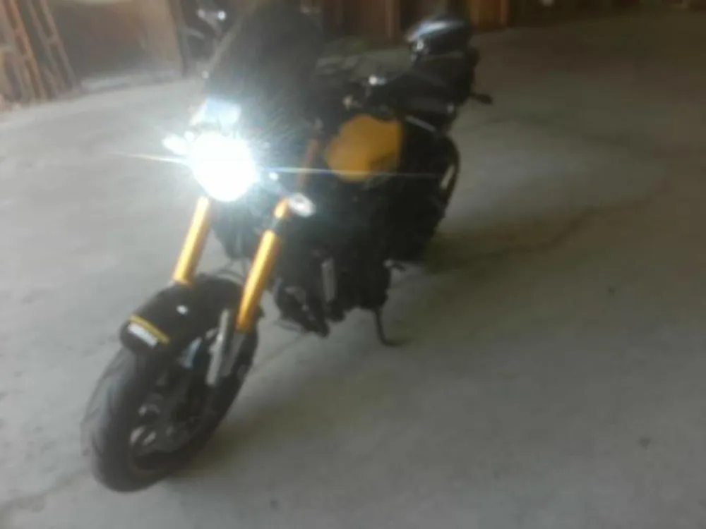 Yamaha XSR900 2016, black / yellow, фото 4