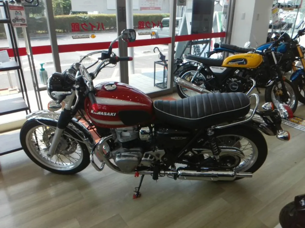 Kawasaki W800-2 2021, красный, фото 5