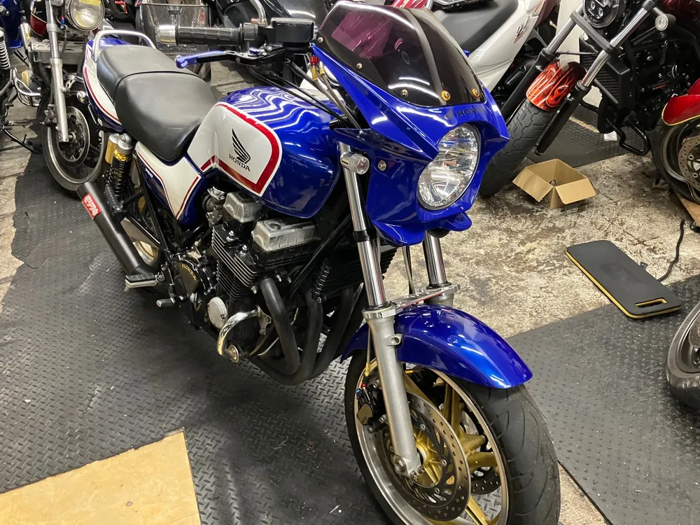 Honda CB750 2000, белый, синий, фото 5