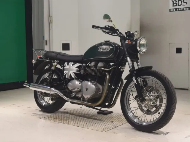 Triumph Bonneville 2005, black | green, фото 3