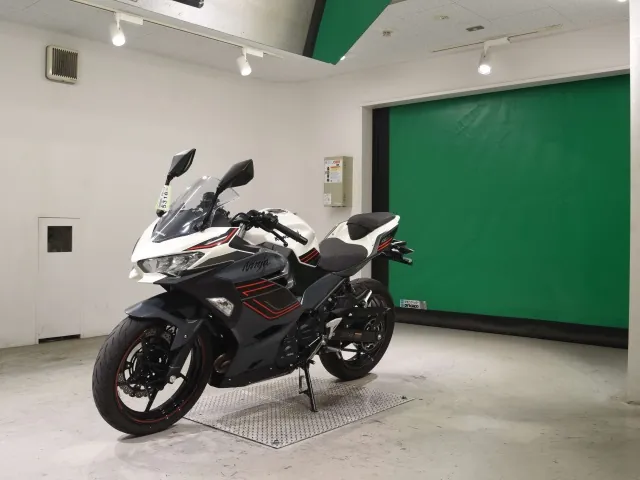 Kawasaki Z400 2024, белый, чёрный, фото 4