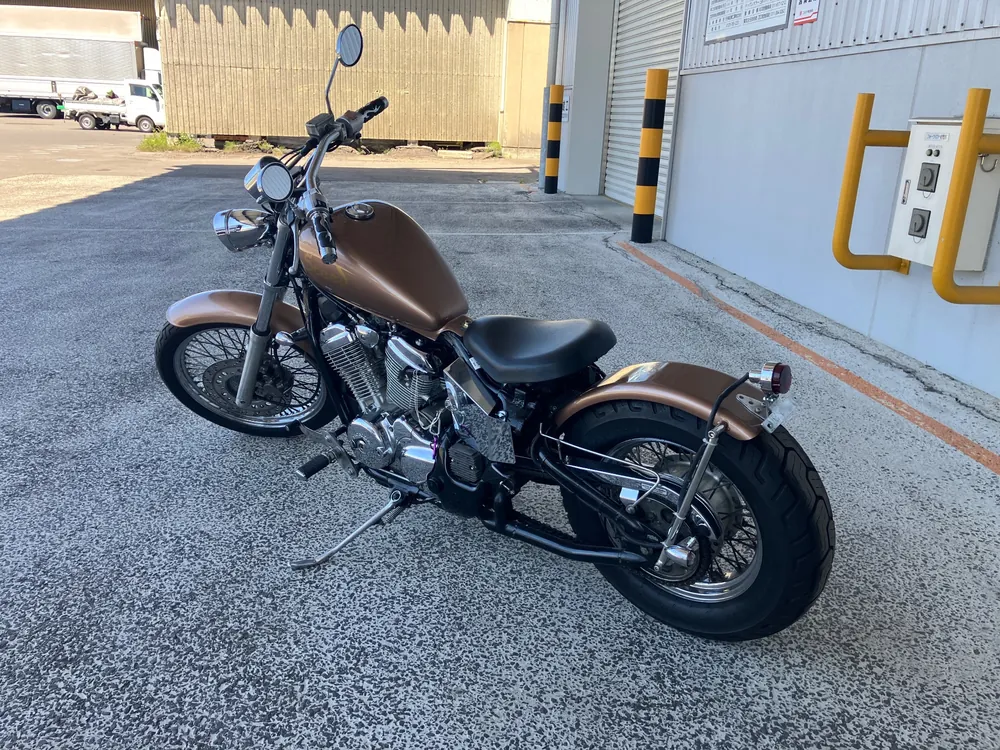 Honda Steed 400 1993, золотистый, фото 2