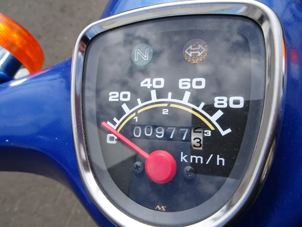 Honda Super Cub, синий, фото 3