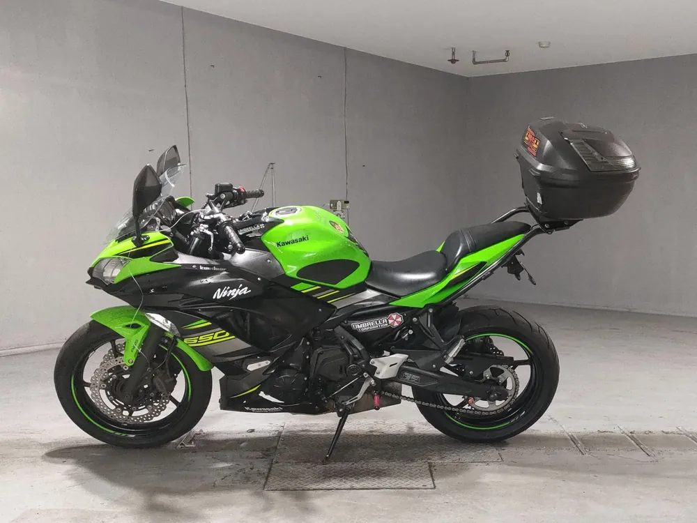 Kawasaki Ninja650A, чёрный, зелёный, фото 2