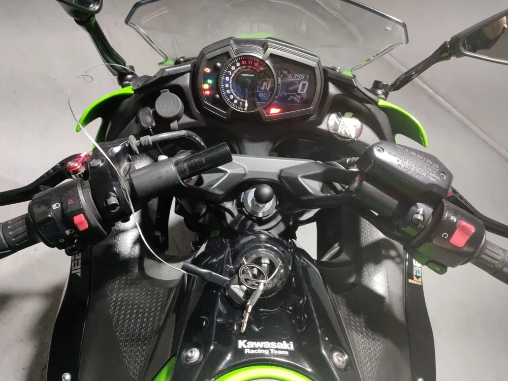 Kawasaki Ninja650A, чёрный, зелёный, фото 5