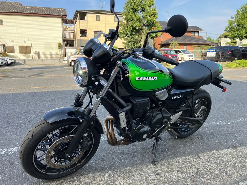 Kawasaki Z650RS 2025, black/green, фото 2