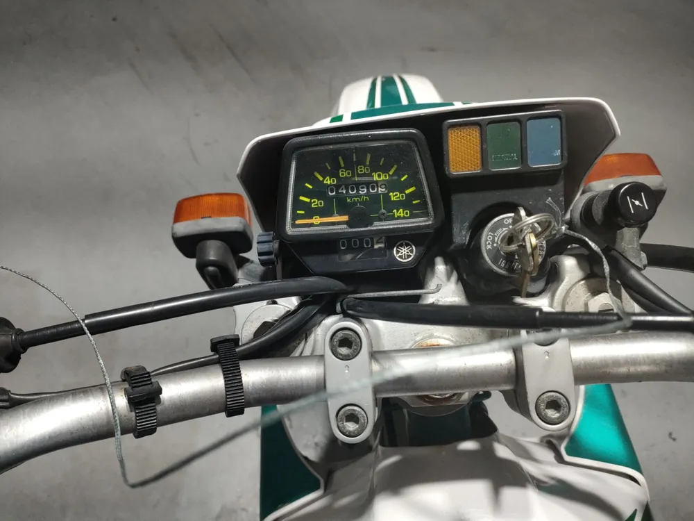Yamaha Serow 225W, white/green, фото 5