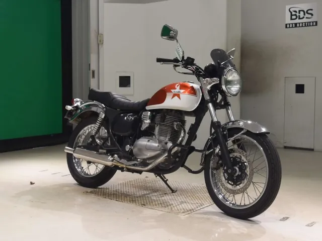 Kawasaki Estrella, белый, оранжевый, фото 3