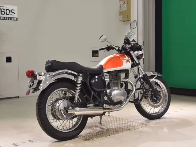 Kawasaki Estrella, белый, оранжевый, фото 5