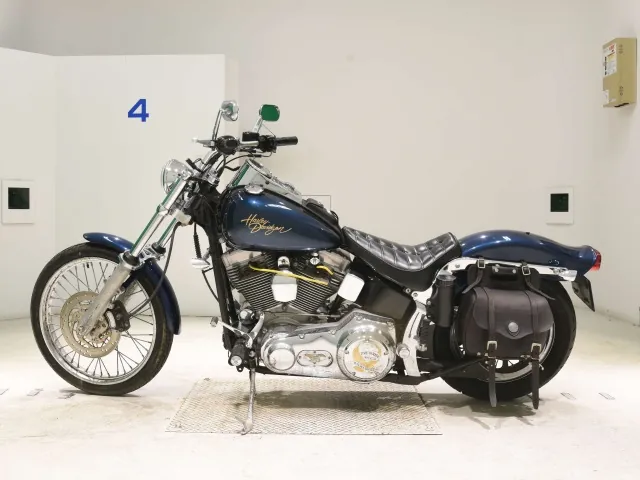 Harley-Davidson FXST1450 2002, синий, фото 2