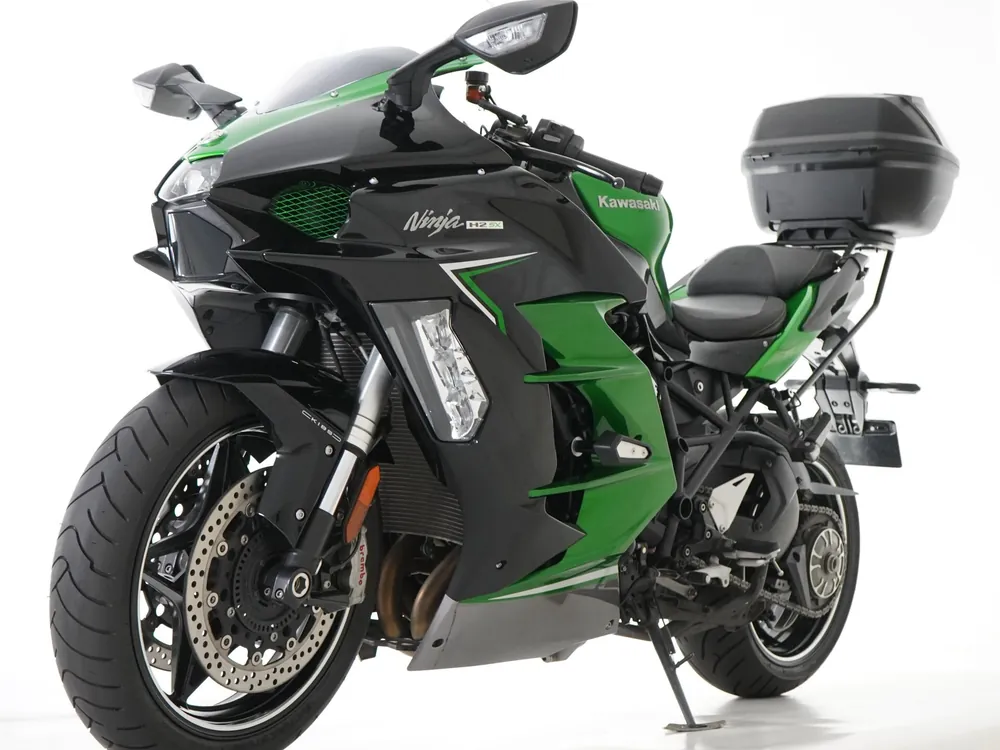 Kawasaki Ninja H2 SX 2022, green / black, фото 7