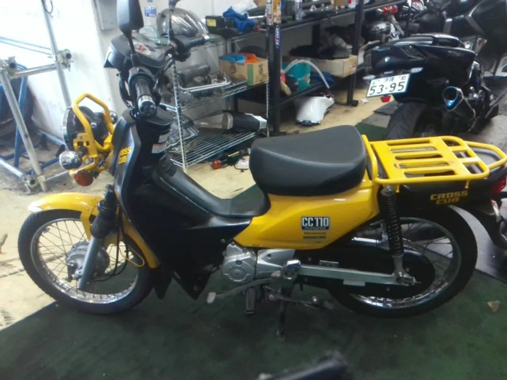 Honda Cross Cub, black / yellow, фото 3