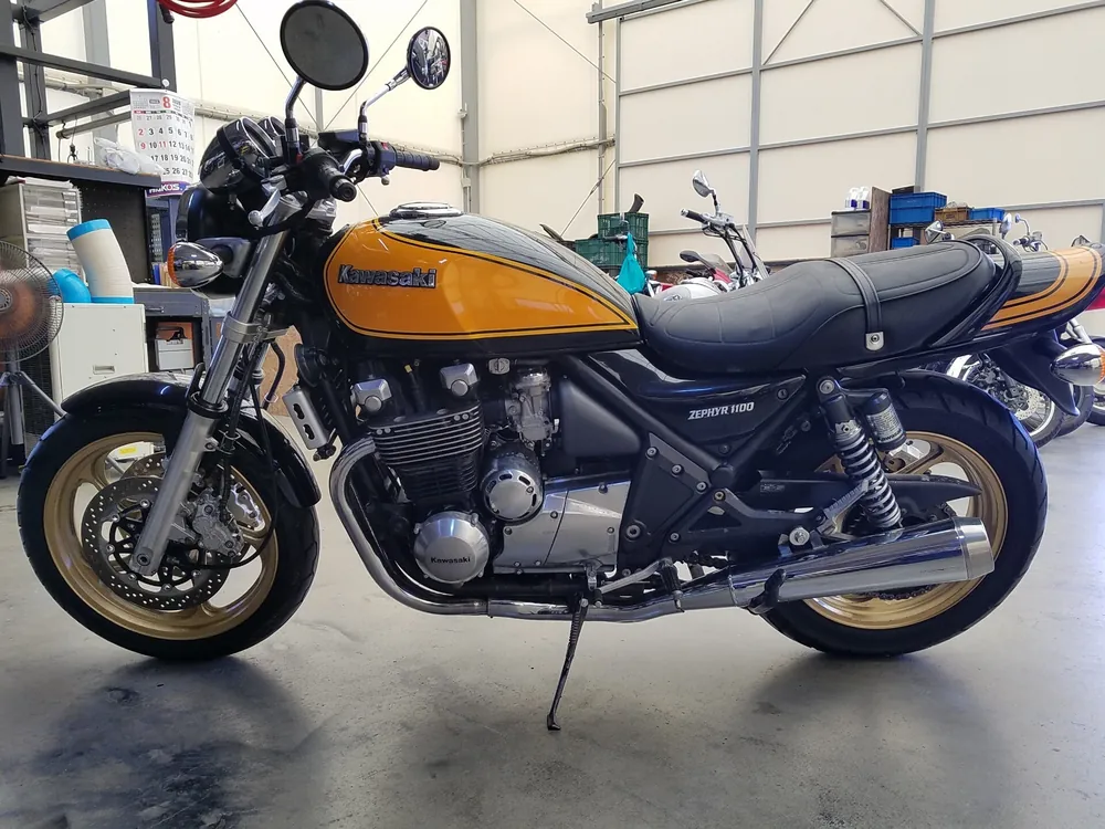 Kawasaki ZRX1100 2006, black / orange, фото 2
