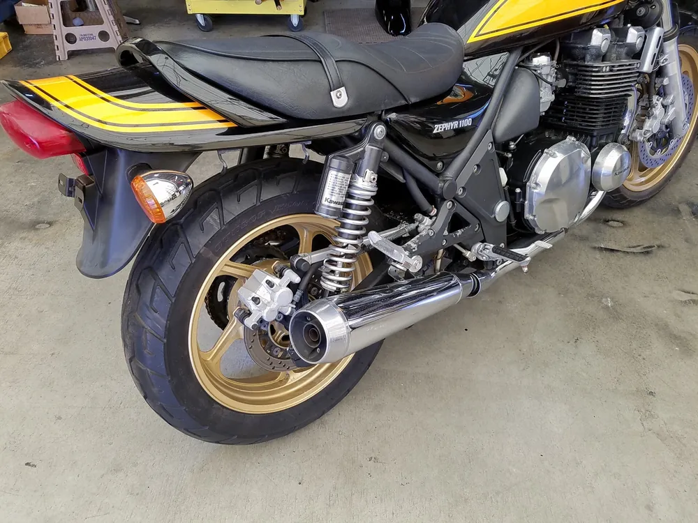 Kawasaki ZRX1100 2006, black / orange, фото 9