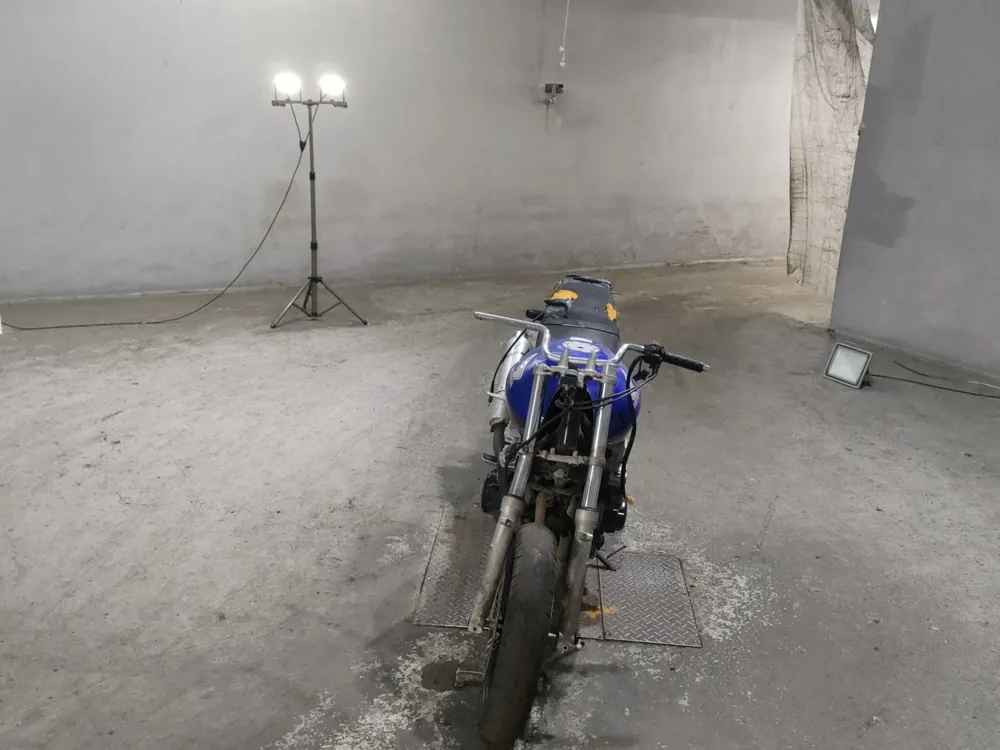 Honda CB400N, синий, фото 3