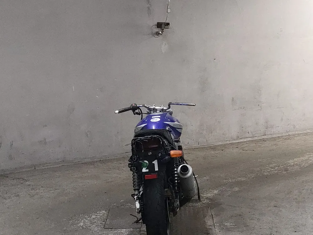 Honda CB400N, синий, фото 4