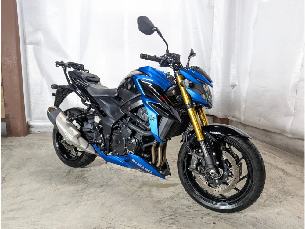 Suzuki GSX-S750 2017, чёрный, синий, фото 4