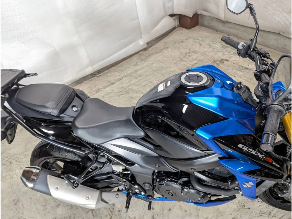Suzuki GSX-S750 2017, чёрный, синий, фото 9