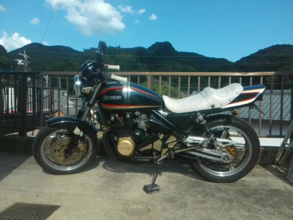 Kawasaki Zephyr 400 1991, black / gold, фото 2