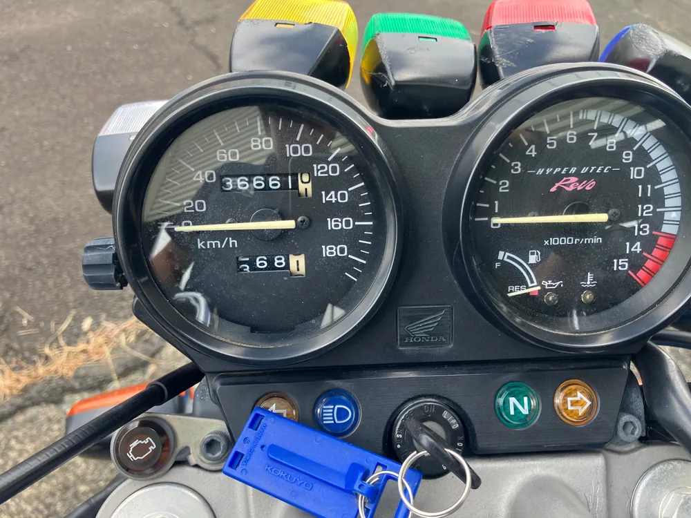Honda CB400SB, синий, фото 3