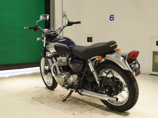 Kawasaki W650 2007, navy blue, фото 6