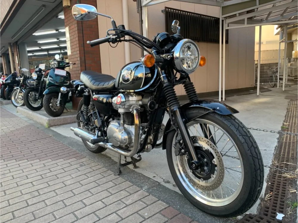 Kawasaki W800-2 2021, чёрный, фото 3