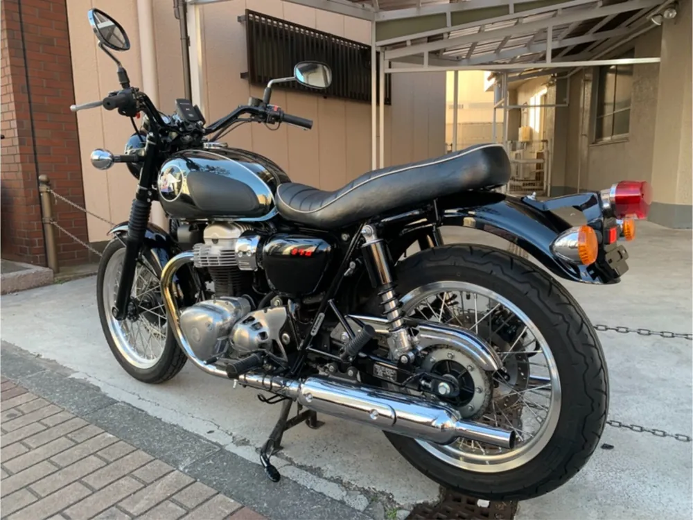 Kawasaki W800-2 2021, чёрный, фото 8