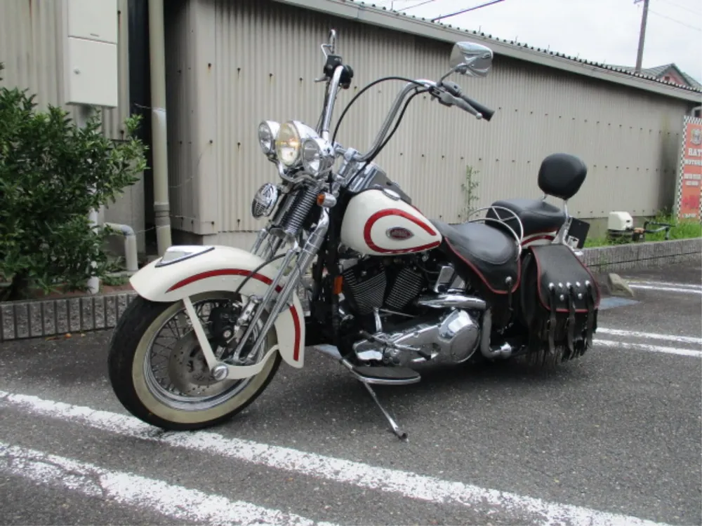 Harley-Davidson FLSTS1450 1997, белый, фото 4